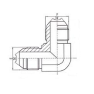 JIC - uhlové 90°